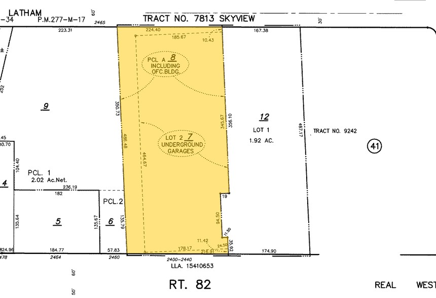 2440 W El Camino Real, Mountain View, CA à louer - Plan cadastral - Image 2 de 11