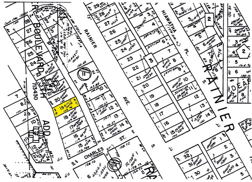 836-838 Poplar Pl S, Seattle, WA for lease - Plat Map - Image 3 of 11