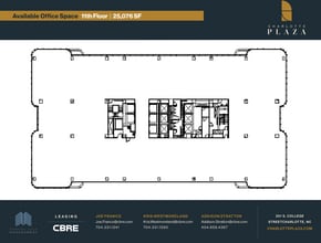 201 S College St, Charlotte, NC à louer Plan d’étage- Image 1 de 1