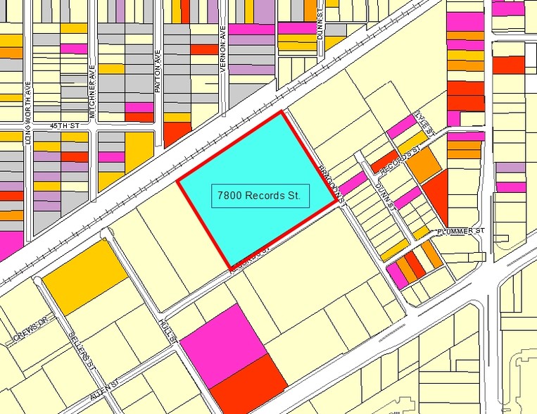 7800 Records St, Indianapolis, IN for lease - Plat Map - Image 2 of 6