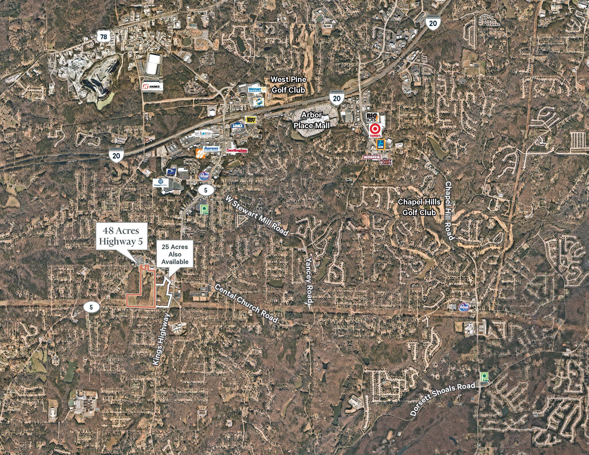 Highway 5, Douglasville, GA for sale Aerial- Image 1 of 1