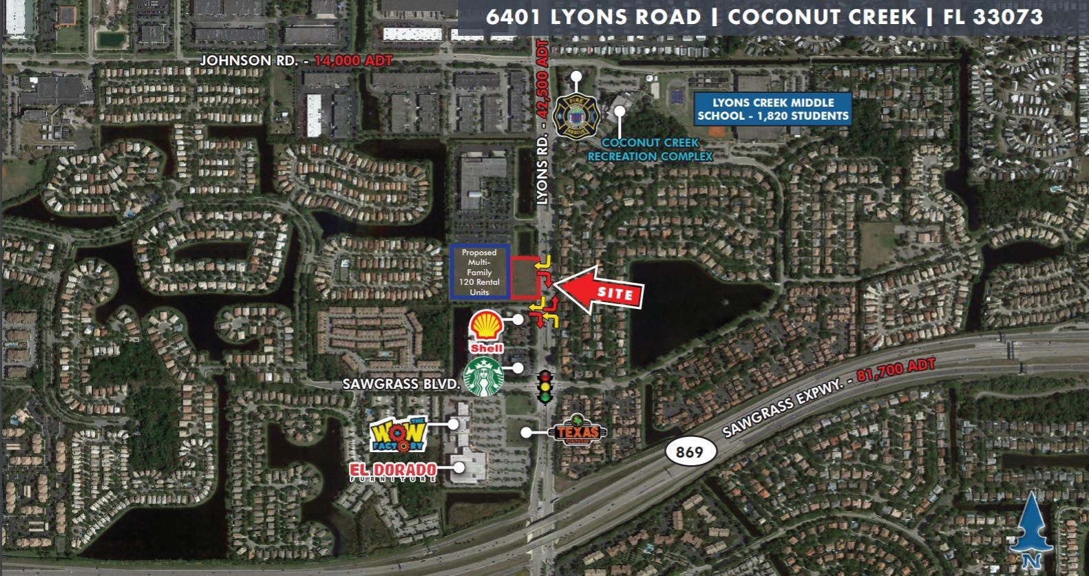 6401-6441 Lyons Rd, Coconut Creek, FL à vendre A rien- Image 1 de 1