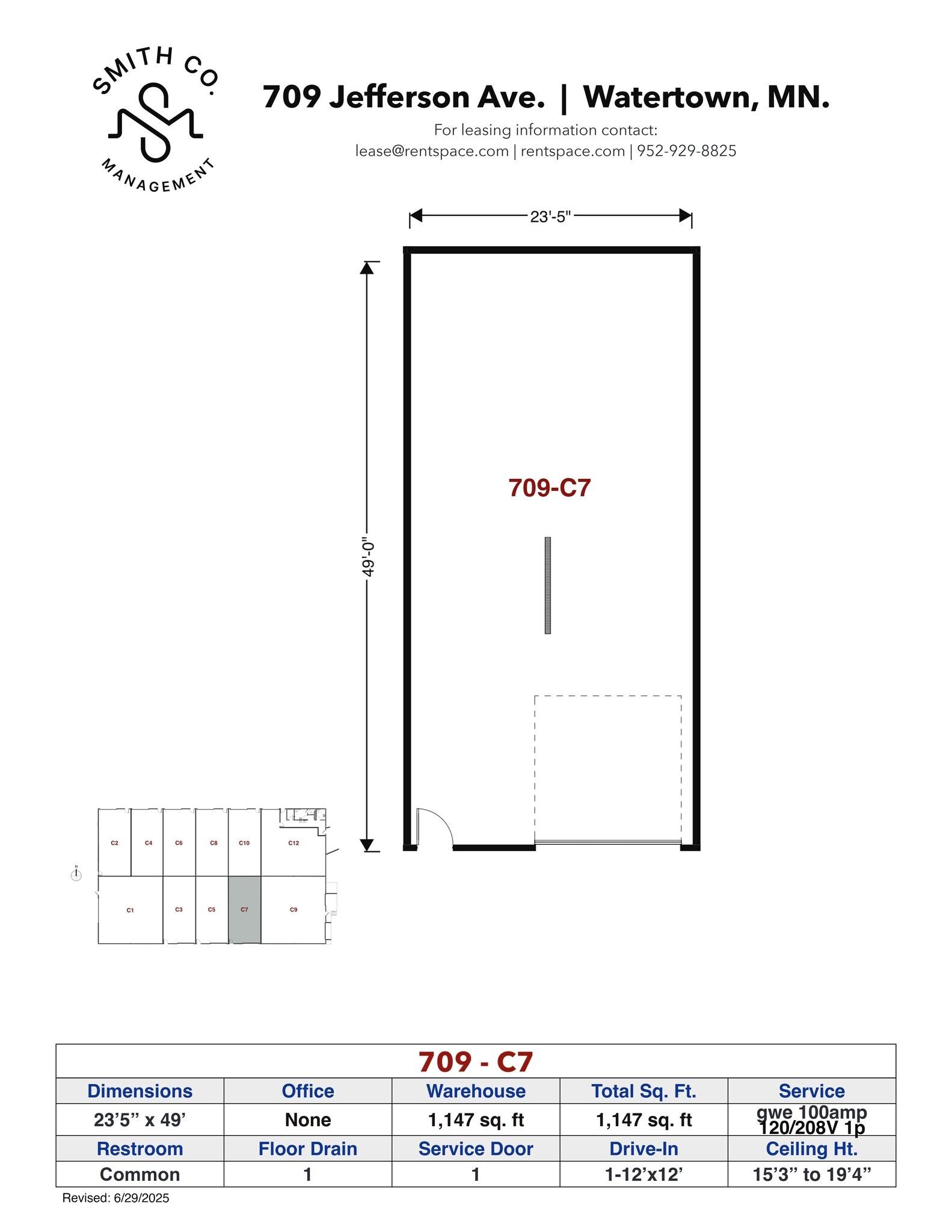 701-709 Jefferson Ave SW, Watertown, MN for lease Site Plan- Image 1 of 1