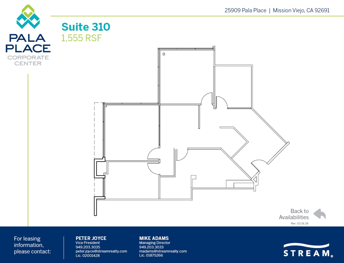 25909 Pala Pl, Mission Viejo, CA for lease Floor Plan- Image 1 of 1
