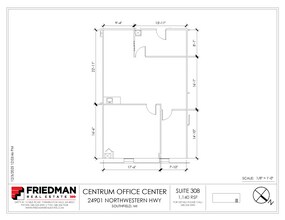 24901 Northwestern Hwy, Southfield, MI for lease Floor Plan- Image 1 of 1