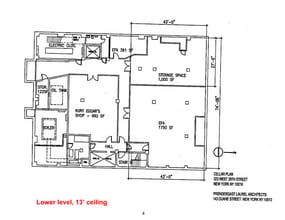 323 W 39th St, New York, NY for lease Floor Plan- Image 1 of 1