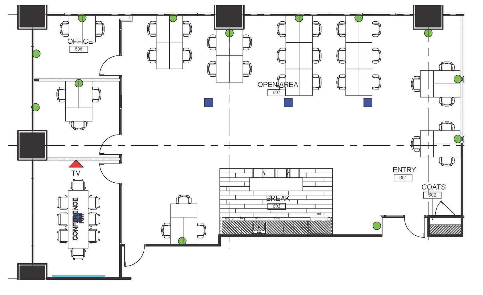 1801 Broadway, Denver, CO for lease Floor Plan- Image 1 of 1