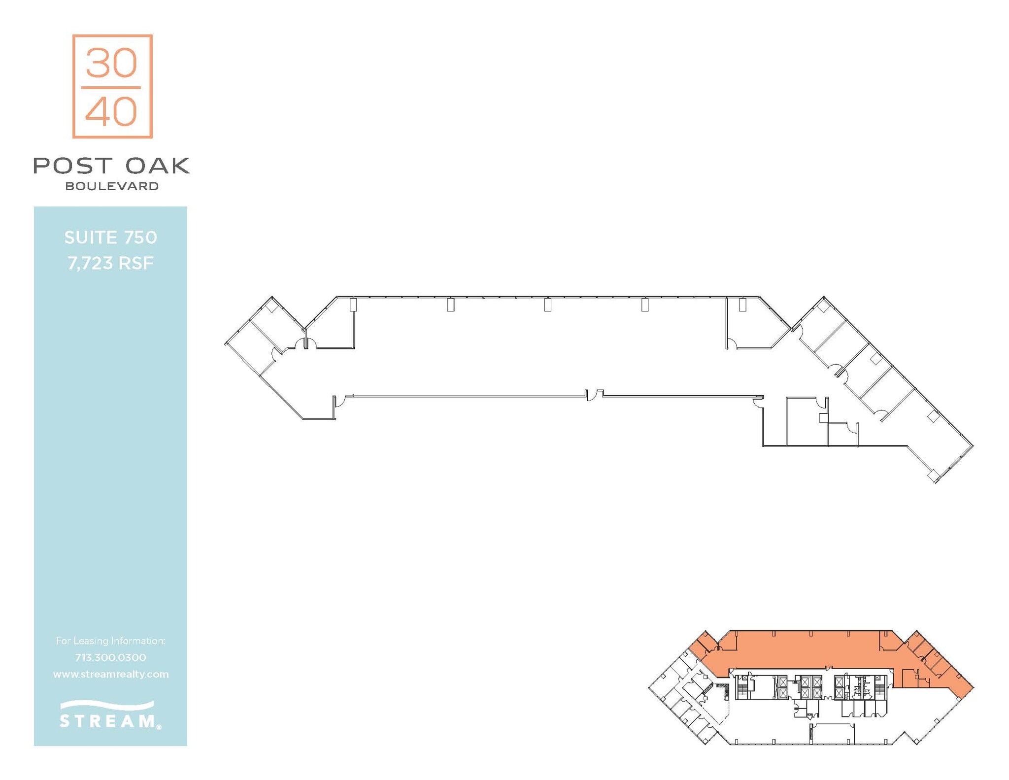 3040 Post Oak Blvd, Houston, TX à louer Plan d’étage- Image 1 de 1