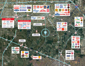 18806 Pearland Sites Rd, Pearland, TX - Aérien  Vue de la carte