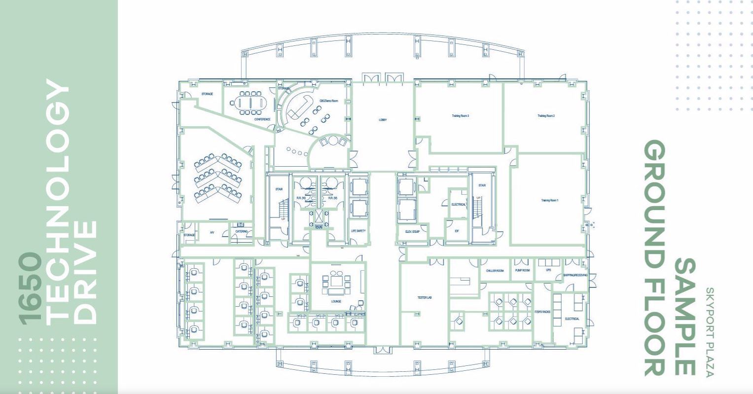 1700 Technology Dr, San Jose, CA for lease Floor Plan- Image 1 of 1