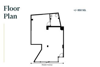 510 Av Atwater, Montréal, QC à louer Plan d’étage- Image 2 de 2