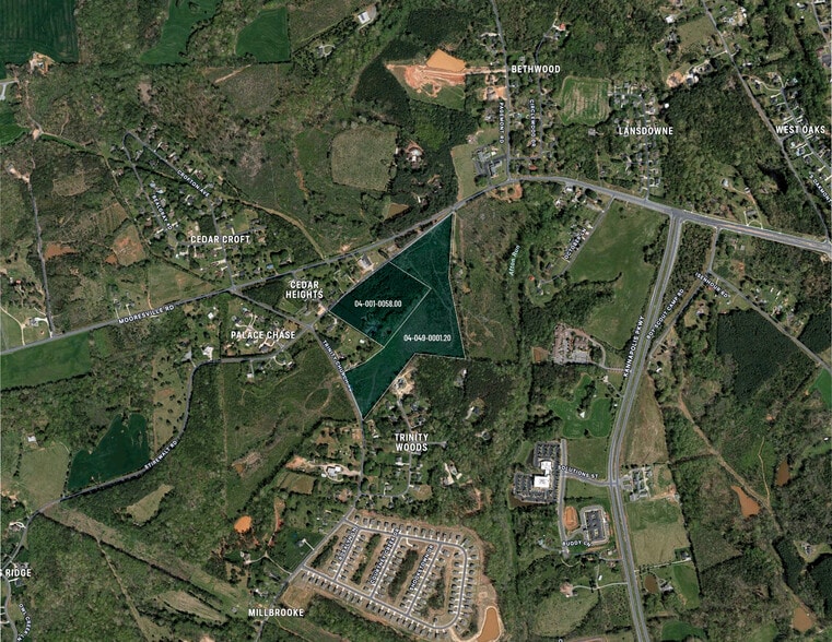 00 Stirewalt Rd & Trinity Church Rd, Kannapolis, NC for sale - Aerial - Image 1 of 8