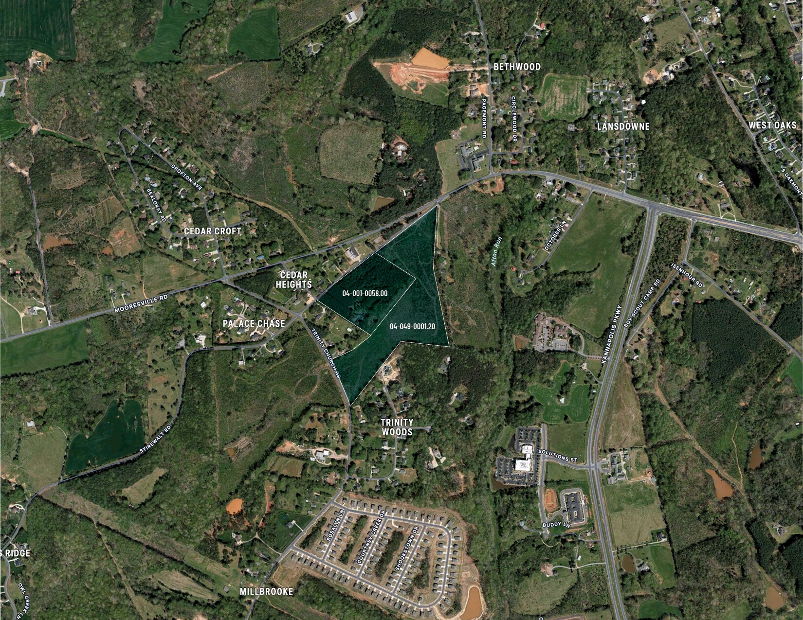 00 Stirewalt Rd & Trinity Church Rd, Kannapolis, NC for sale Aerial- Image 1 of 9