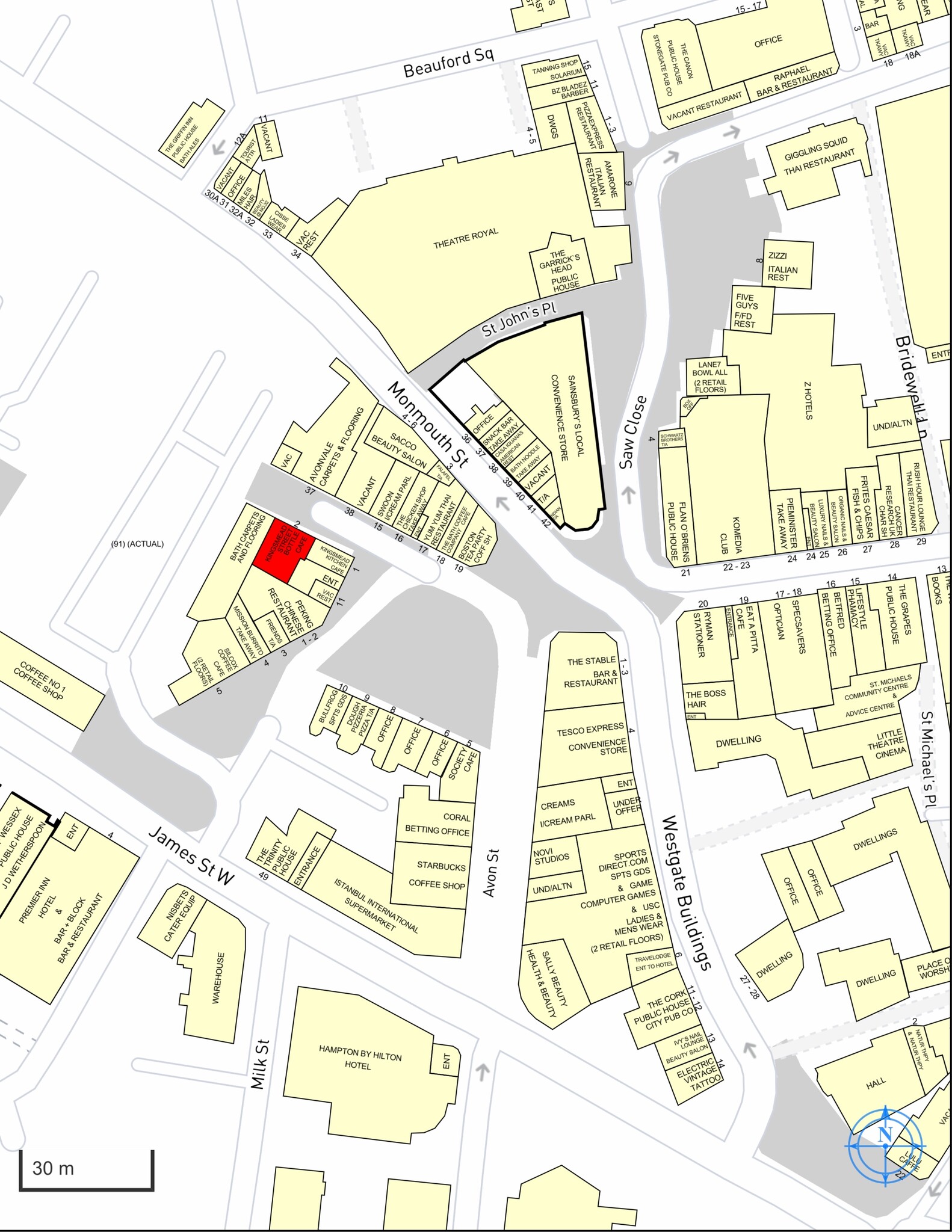 2 Kingsmead St, Bath for lease Map- Image 1 of 1