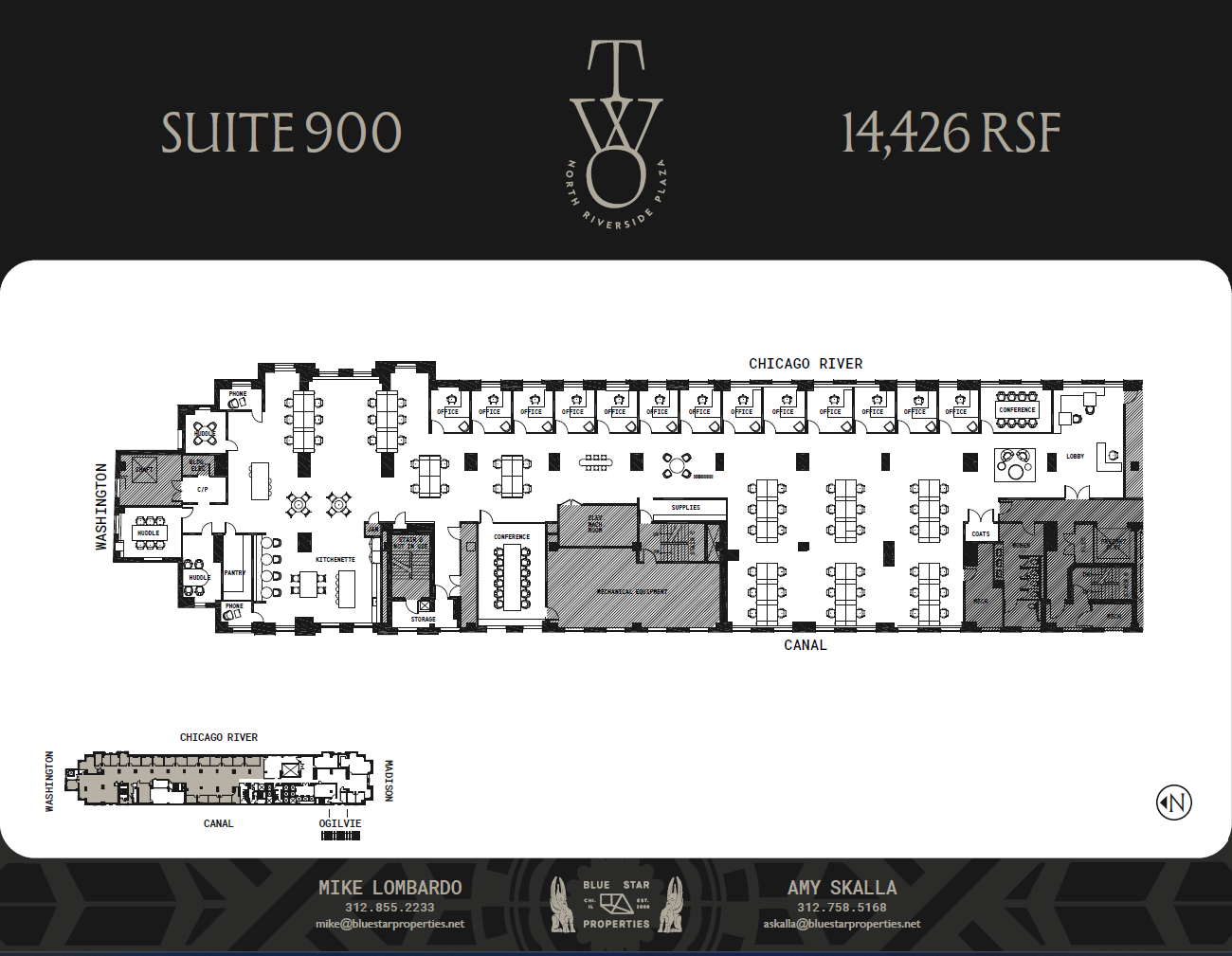 2 N Riverside Plz, Chicago, IL for lease Floor Plan- Image 1 of 1