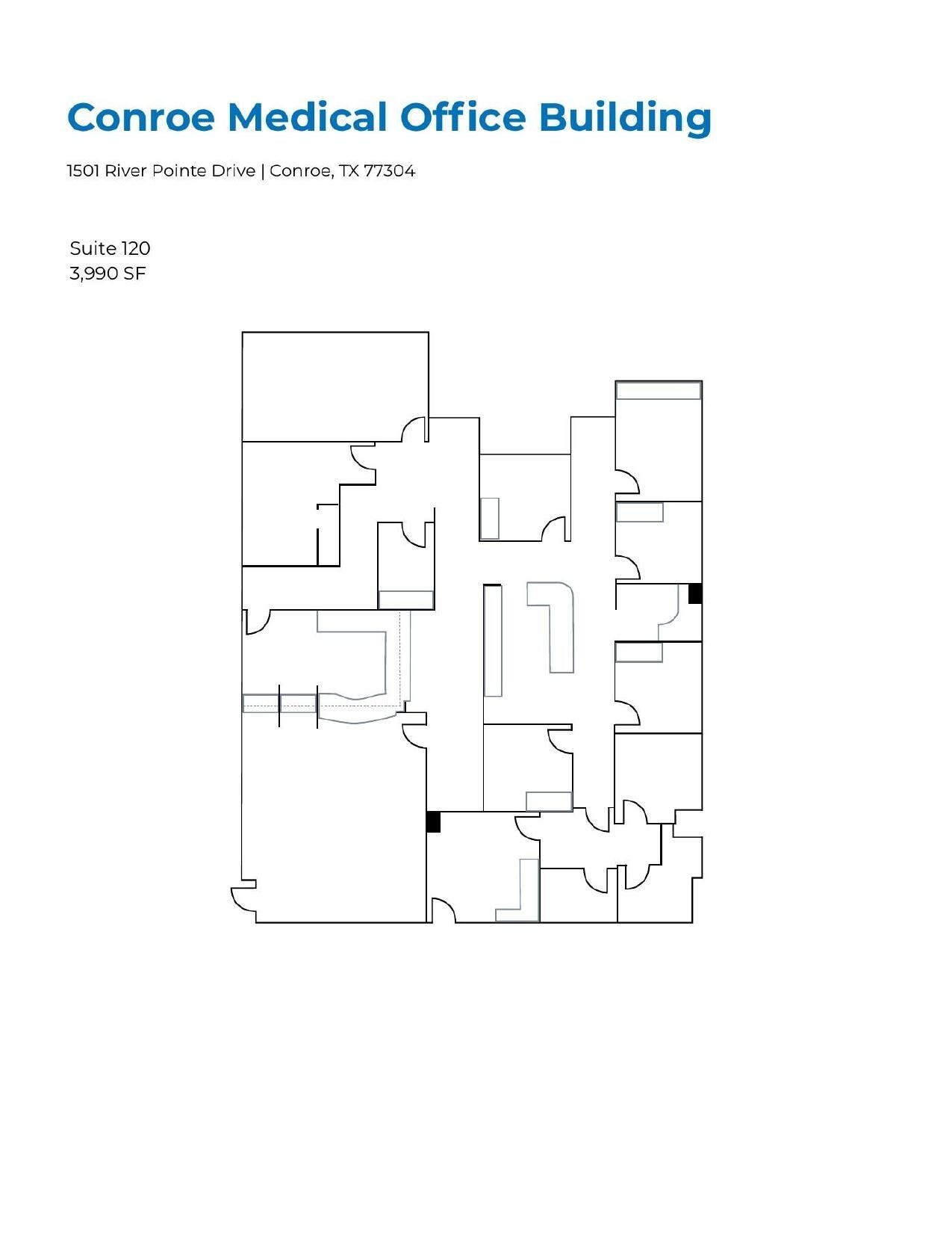 1501 River Pointe Dr, Conroe, TX à louer Plan d’étage- Image 1 de 1