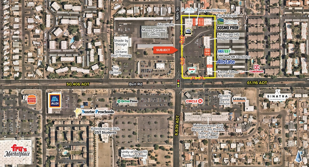 1606-1618 E Bell Rd, Phoenix, AZ for lease - Building Photo - Image 3 of 8