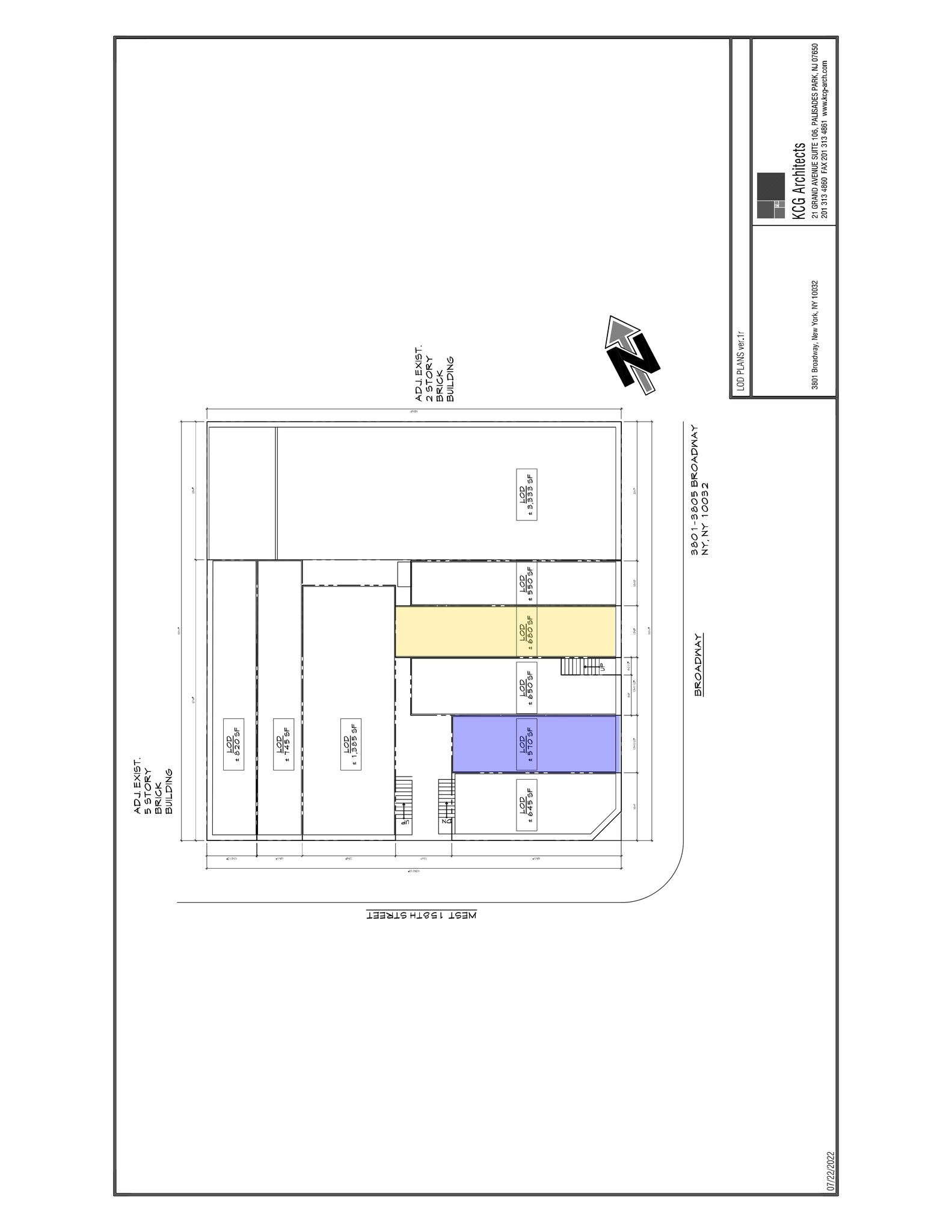 3801-3805 Broadway, New York, NY for lease Site Plan- Image 1 of 1