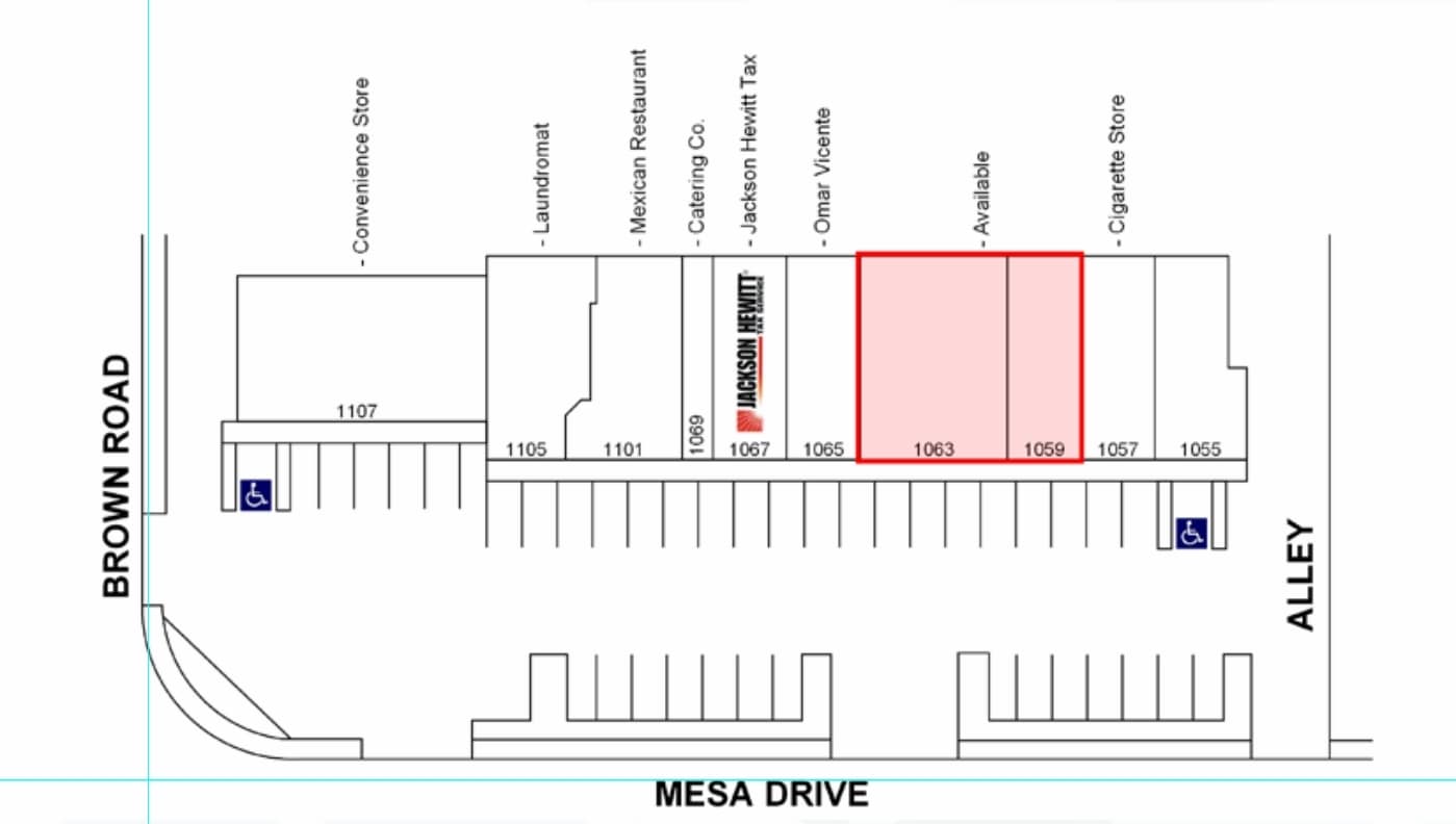1055 N Mesa Dr, Mesa, AZ for lease Site Plan- Image 1 of 1