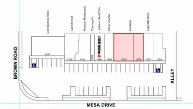 1055 N Mesa Dr, Mesa, AZ for lease Site Plan- Image 1 of 1