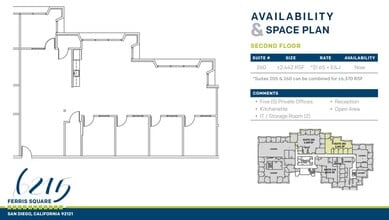 6215 Ferris Sq, San Diego, CA for lease Floor Plan- Image 2 of 2
