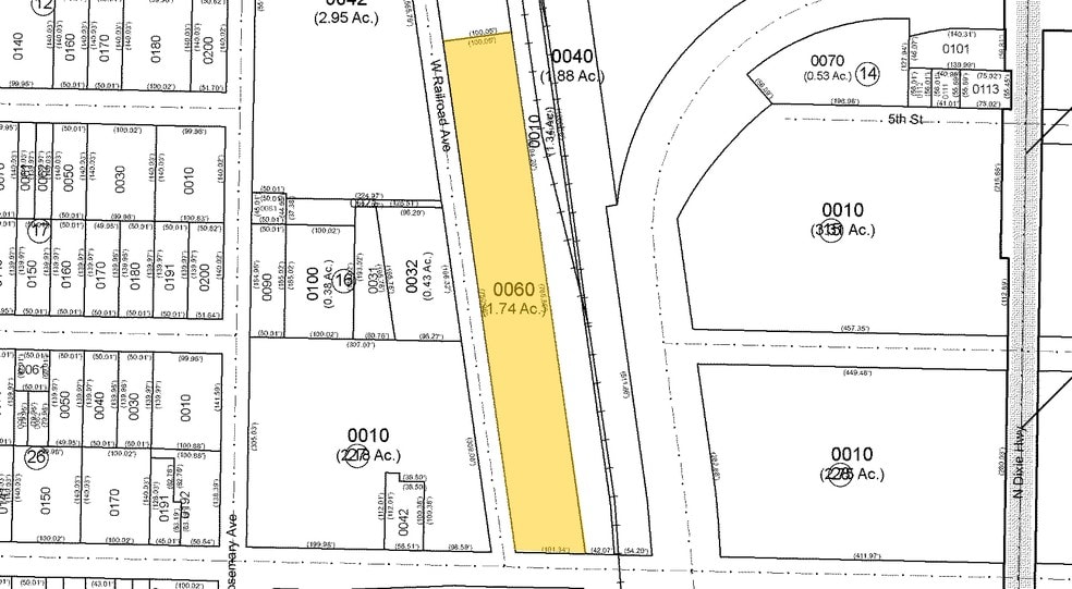 444 W Railroad Ave, West Palm Beach, FL for lease - Plat Map - Image 2 of 12