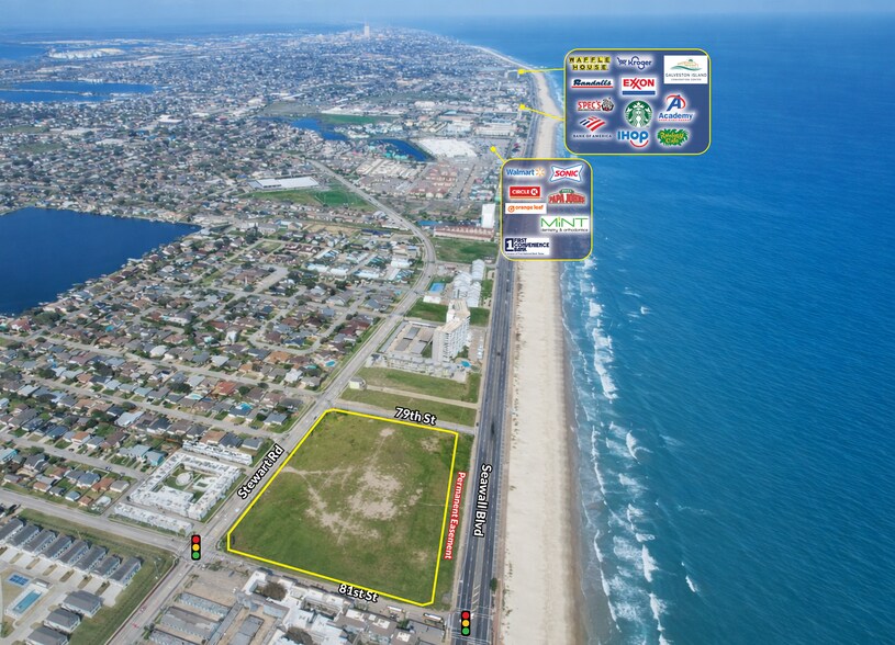 8008 Seawall Blvd, Galveston, TX à vendre - Aérien - Image 3 de 4