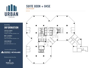 222 W Las Colinas Blvd, Irving, TX à louer Plan d’étage- Image 2 de 2