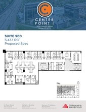 3900 E Mexico Ave, Denver, CO à louer Plan d’étage- Image 1 de 1