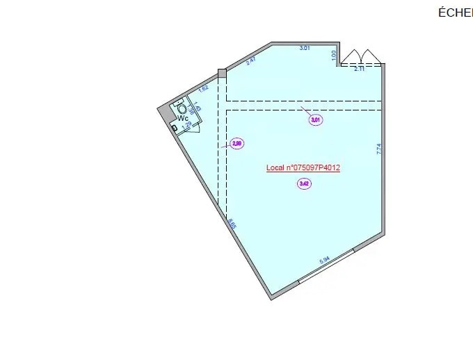15 Cité Aubry, Paris à louer - Plan d’étage - Image 3 de 3
