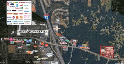 1130 Jonesboro Rd, McDonough, GA - AERIAL map view