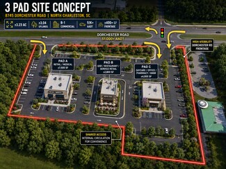 Plus de détails pour 8745 Dorchester Road, North Charleston, SC - Terrain à vendre