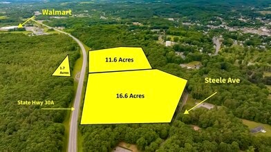 NY-30A, Gloversville, NY - Aerial map view