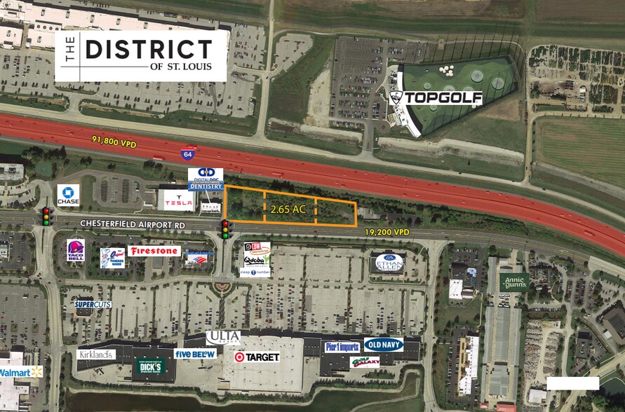 16861 Chesterfield Airport Rd, Chesterfield, MO à vendre - Aérien - Image 2 de 3