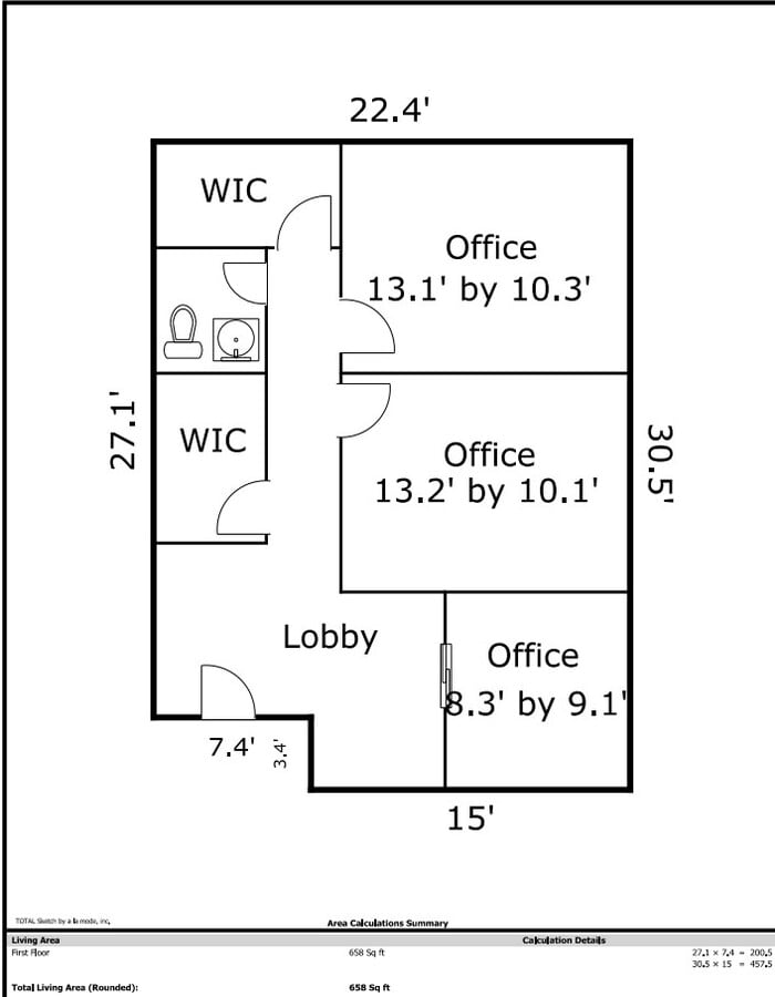 1313 Jamestown Rd, Williamsburg, VA 23185 - Unit 101 -  - Floor Plan - Image 1 of 1