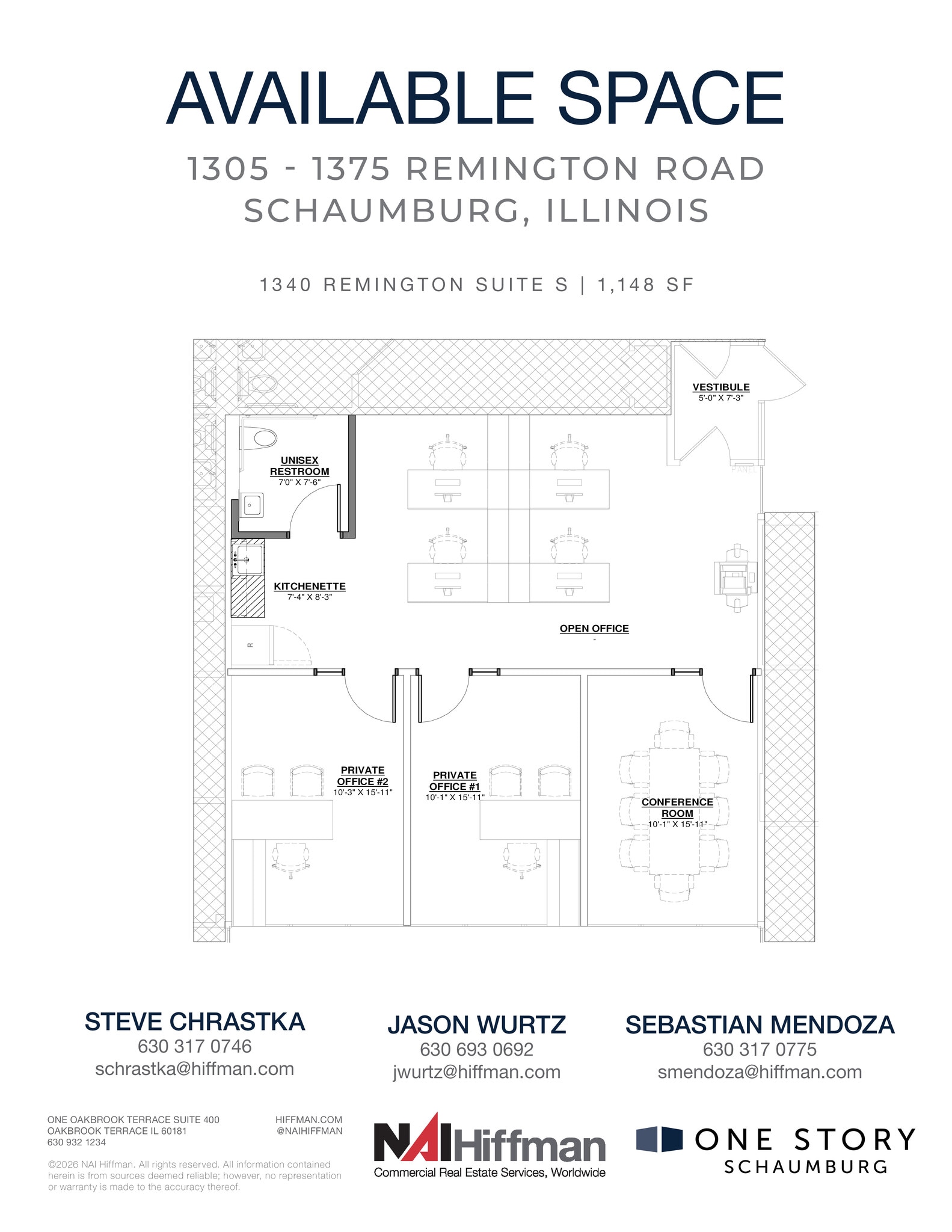 1305 Remington Rd, Schaumburg, IL for lease Floor Plan- Image 1 of 2