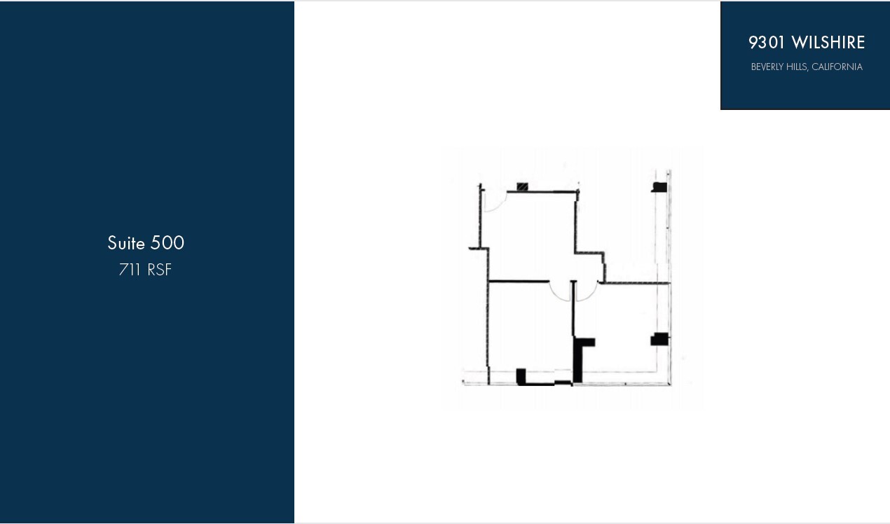 9301 Wilshire Blvd, Beverly Hills, CA à louer Plan d’étage- Image 1 de 1