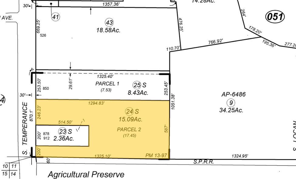 878 Temperance Ave, Fresno, CA à vendre - Plan cadastral - Image 2 de 2