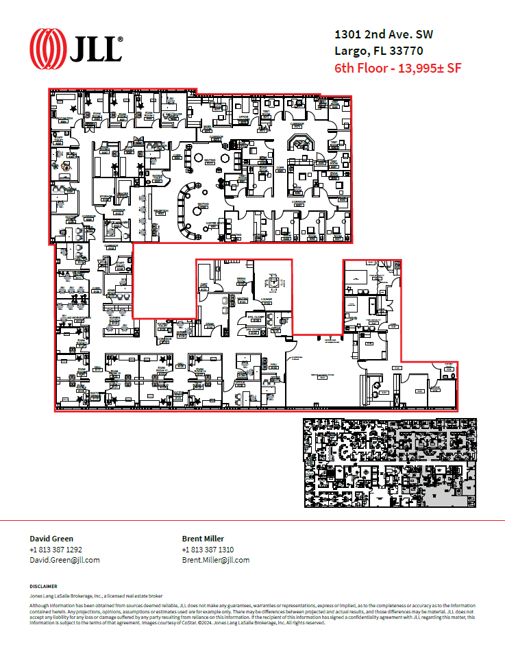 1301 2nd Ave SW, Largo, FL à louer Plan d’étage- Image 1 de 1