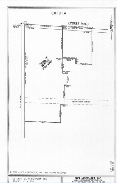 Ecorse Rd, Romulus, MI à vendre - Plan cadastral - Image 3 de 3