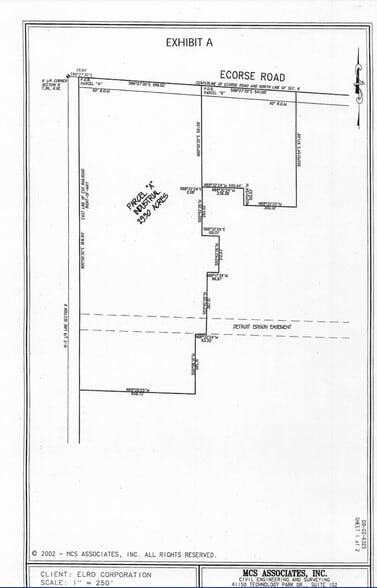 Ecorse Rd, Romulus, MI for sale - Plat Map - Image 3 of 3