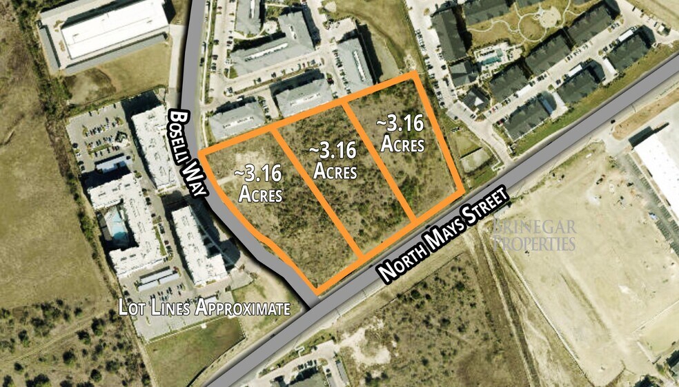 N Mays & Boselli Way, Georgetown, TX à vendre - Aérien - Image 2 de 3