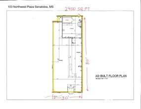 100-126 Northwest Plaza Dr, Senatobia, MS for lease Site Plan- Image 1 of 1
