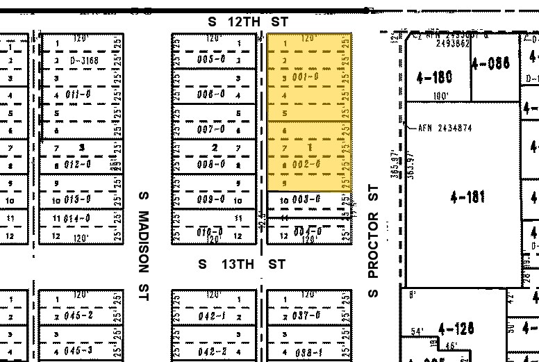 3902-3910 S 12th St, Tacoma, WA à louer - Plan cadastral - Image 2 de 4