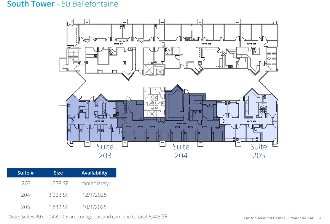 50 Bellefontaine St, Pasadena, CA à louer Plan d’étage- Image 1 de 1