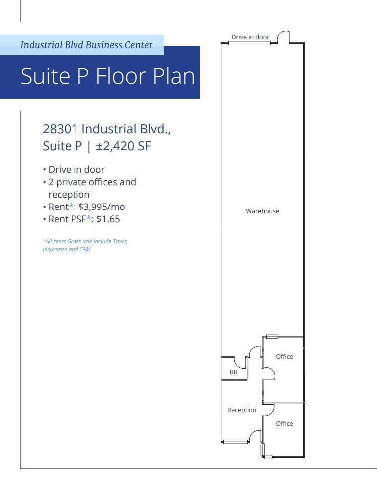 28301 Industrial Blvd, Hayward, CA à louer Plan d’étage- Image 1 de 1