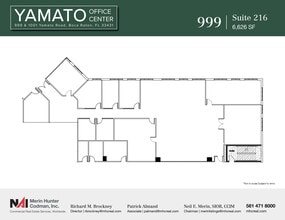 999-1001 W Yamato Rd, Boca Raton, FL à louer Plan d’étage- Image 1 de 2