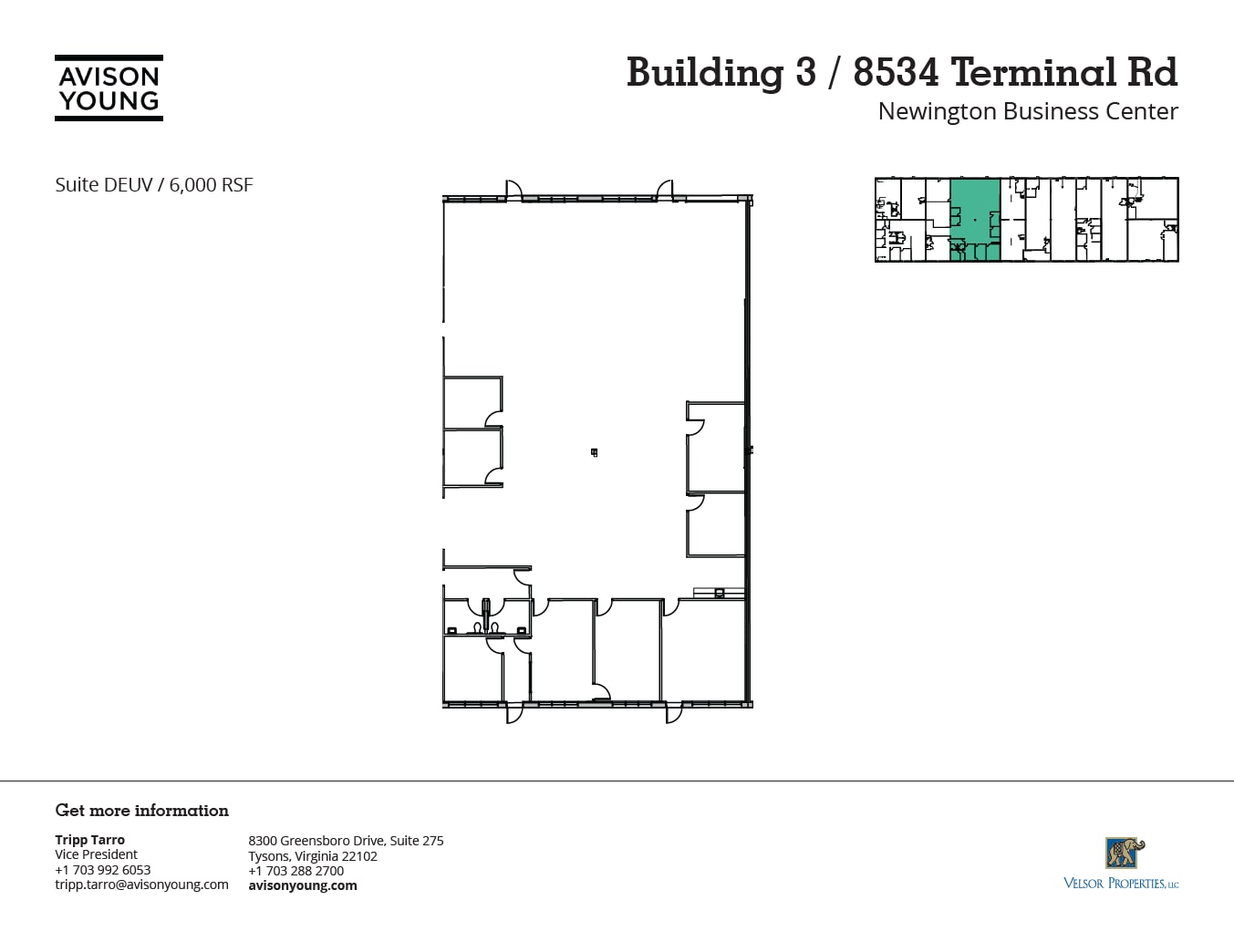 8536 Terminal Rd, Lorton, VA for lease Floor Plan- Image 1 of 1