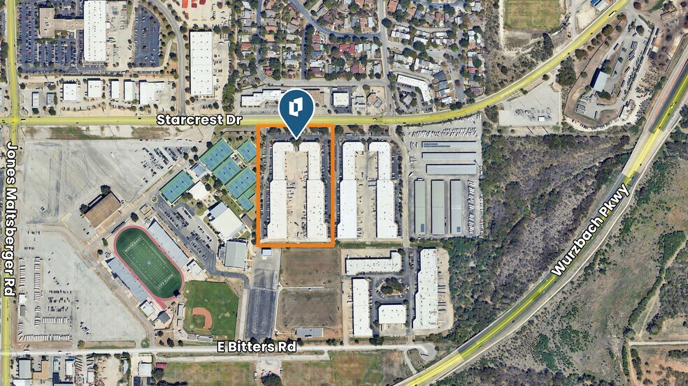 12005-12095 Starcrest Dr, San Antonio, TX à louer - Aérien - Image 2 de 10