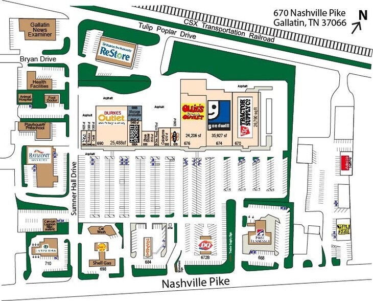 670 Nashville Pike, Gallatin, TN à louer - Photo du bâtiment - Image 2 de 14